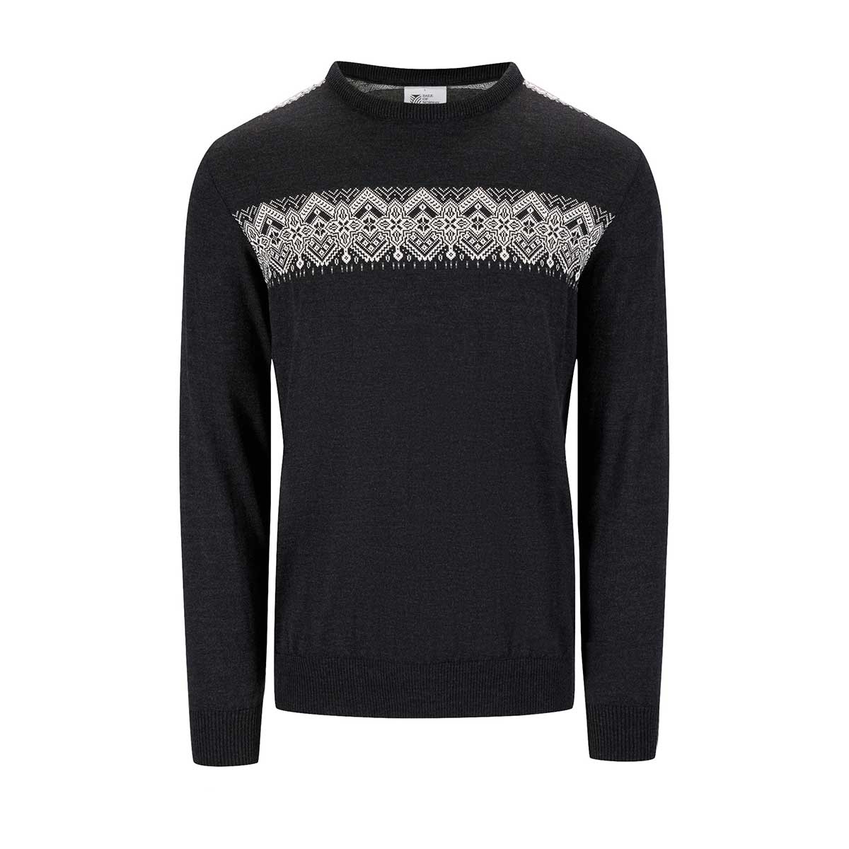 Dale of Norway Stenberg Sweater Men's in Dark Charcoal and Off White